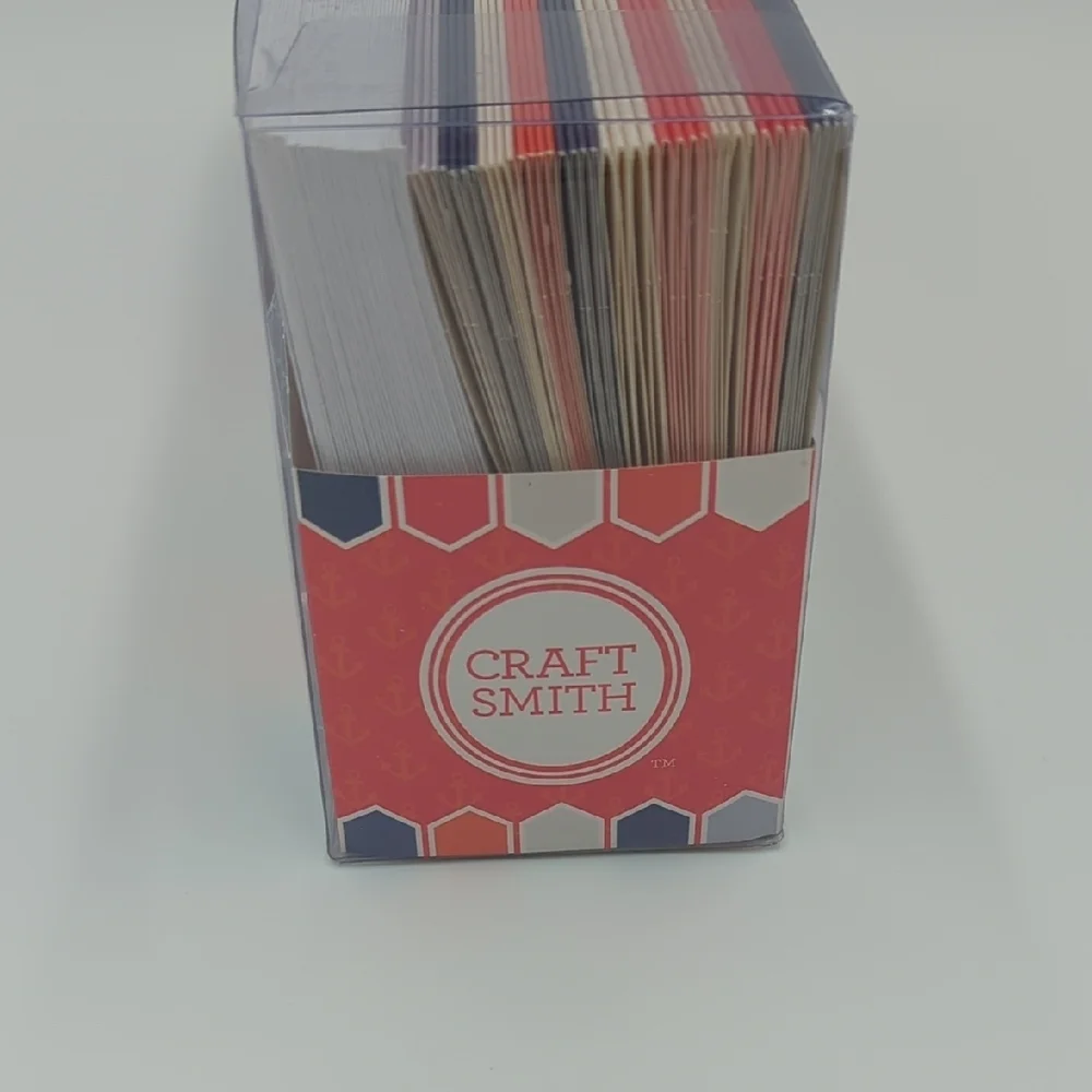 Craft Smift Nautical Anchor Cards & Envelopes‎ Textured 80 Set Red & Blue
